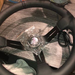 BRAND NEW NRG CUSTOM BLACK LEATHER